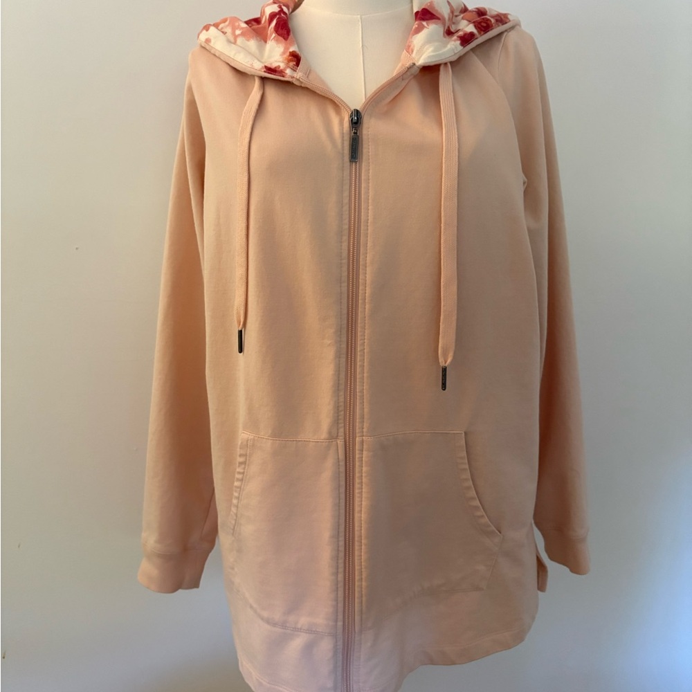 D&Co Active Full-Zip Hooded Knit Jacket